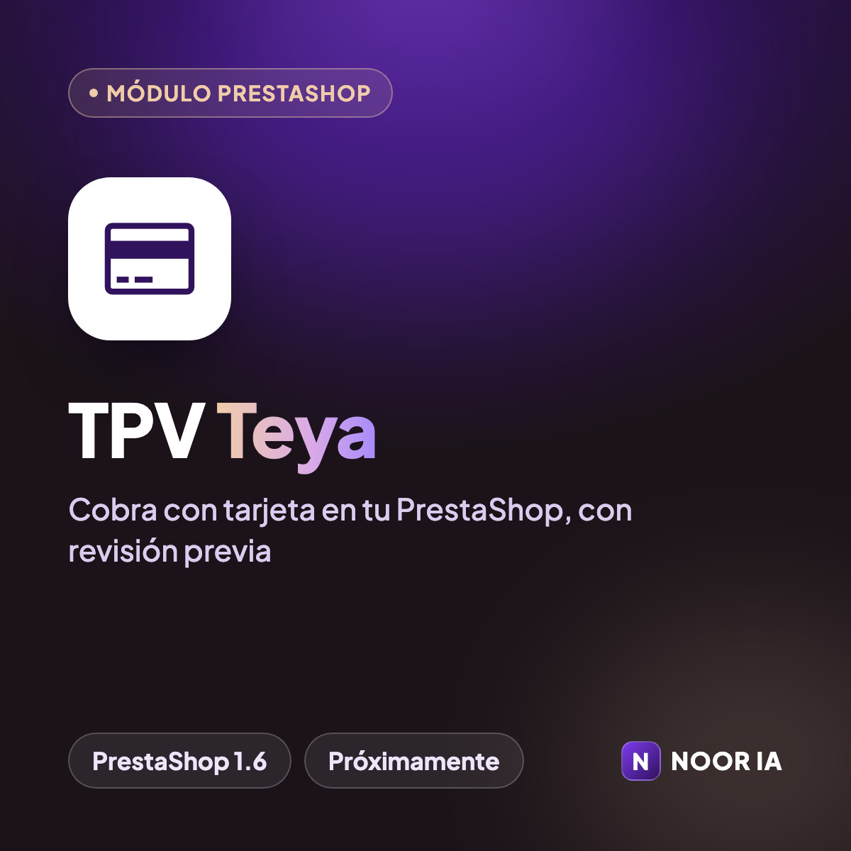 TPV Teya para PrestaShop